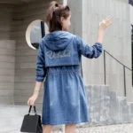 Korean Hooded Denim Jacket for Women 2 | PricZone