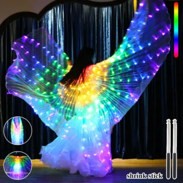 Colorful LED Butterfly Wings for Dance