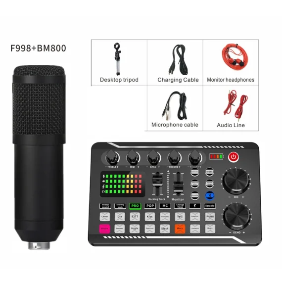 16 Effect F998 Mixer Kit for PC Phone 5 | PricZone