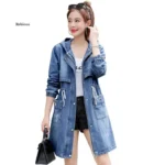 Korean Hooded Denim Jacket for Women | PricZone