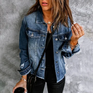 Autumn Plus Size Women's Denim Jacket