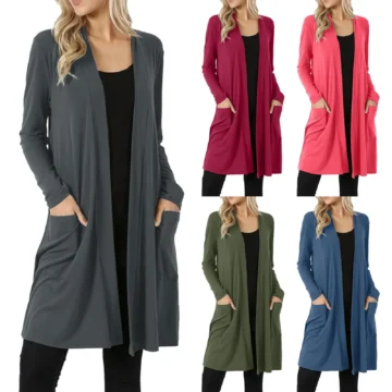 Autumn Slim Womens Long Cardigan | PricZone