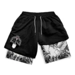 Anime Berserk Mens 2 in 1 Gym Shorts 6 | PricZone