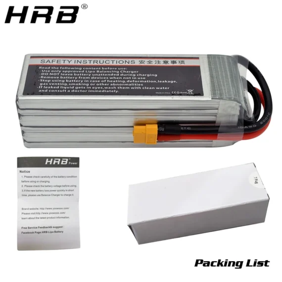 6000mAh HRB Lipo Battery 2 6S 50C for RC Models 6 | PricZone