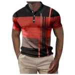 Summer Polo Shirts Plaid Lapel 4 | PricZone