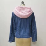 Long Fleece Denim Hooded Jacket 2 | PricZone