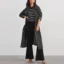 Vintage Midi Denim Trench Coat for Women