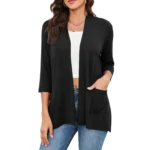 Womens Mid Length Knit Cardigan with Pockets | PricZone