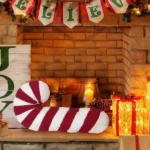 Candy Cane Plush Pillow for Christmas 17 4 | PricZone