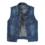 Sleeveless Denim Crop Vest for Women