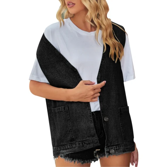 Fringe Denim Vest for Women 6 | PricZone