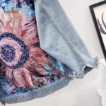 Boho Sequin Floral Denim Jacket for Women 5 | PricZone