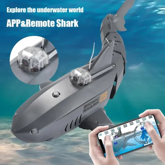 RC Shark Submarine with Camera for Kids | PricZone