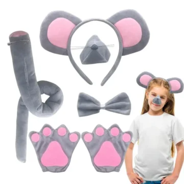 Kids Mouse Costume Set with Ears & Tail 2