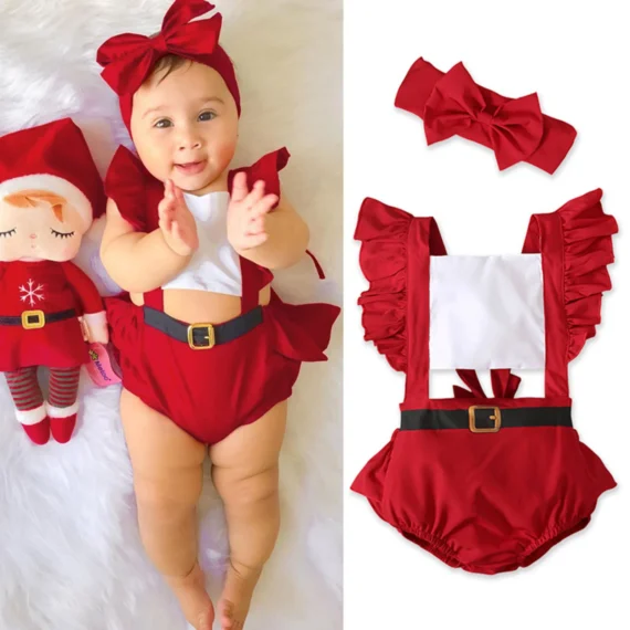 Infant Christmas Romper Baby Holiday Outfit | PricZone