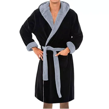 Men's Plush Warm Long Robe & Kimono 2