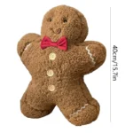 Xmas Gingerbread Plush Pillow Cute Cozy 6 | PricZone