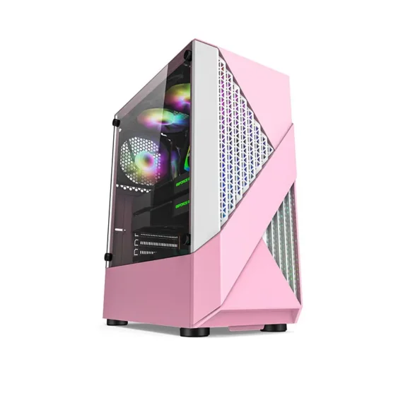 ATX Mid Tower Diamond Grid Gaming Case 3