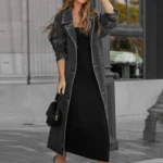 Vintage Midi Denim Trench Coat for Women 4 | PricZone