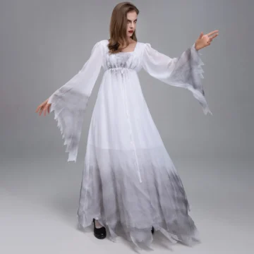 Ghost Bride Costume - Scary Lace Gown 2