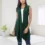 Vintage Draped Vest Cardigan for Women