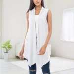 Vintage Draped Vest Cardigan for Women 6 | PricZone