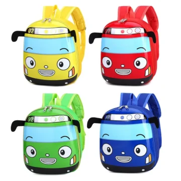 3D Cartoon Bus Backpack for Kids | PricZone