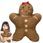 Xmas Gingerbread Plush Pillow Cute Cozy | PricZone