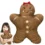 Xmas Gingerbread Plush Pillow – Cute & Cozy