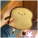 Cute Kawaii Toast Plush Pillow Soft Bedroom Decor 4 | PricZone