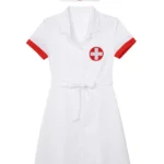 Sexy Nurse Roleplay Costume with Hat Belt 4 | PricZone