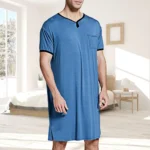 3XL Mens Comfy Pocket Nightgown Sleepwear 2 | PricZone