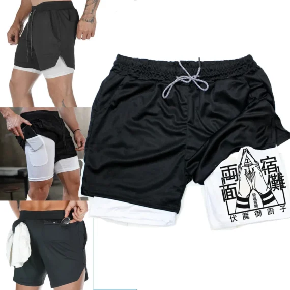 Jujutsu Kaisen 2 in 1 Mens Gym Shorts 2 | PricZone