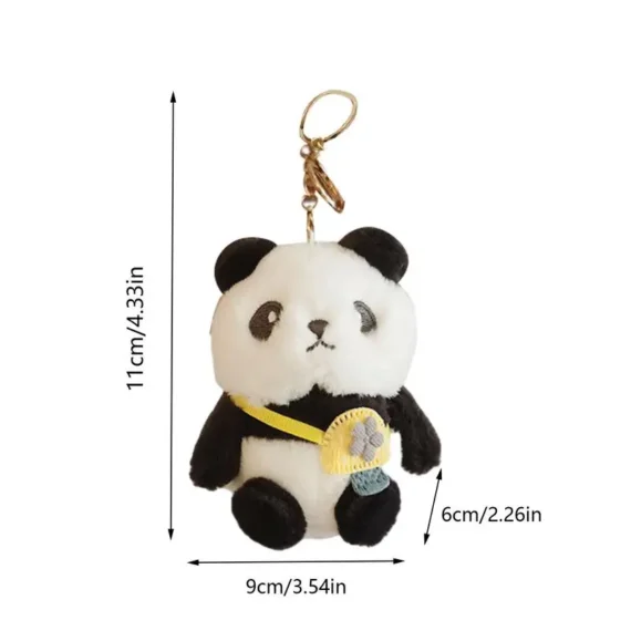 Cute Panda Keychain Plush Car Charm 6 | PricZone