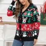 Festive Knit Cardigan for Women Xmas Style 4 | PricZone