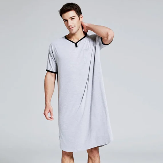 Soft Mens Long Nightshirt Comfort | PricZone