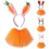 Cute Plush Bunny Easter Cosplay Set