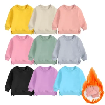 Cute Korean Kids Fleece Hoodie 0 7Y 2 | PricZone