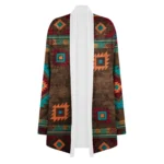 Boho Aztec Print Women's Cardigan Coat 6