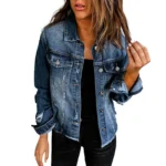 Autumn Plus Size Womens Denim Jacket 2 | PricZone