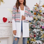 Womens Christmas Deer Cardigan 4 | PricZone