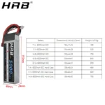 6000mAh HRB Lipo Battery 2 6S 50C for RC Models 2 | PricZone