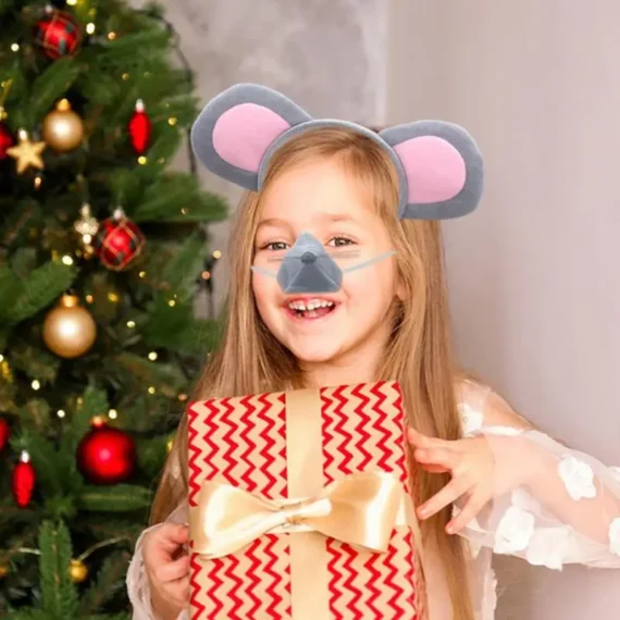 Kids Mouse Costume Set with Ears Tail 3 | PricZone