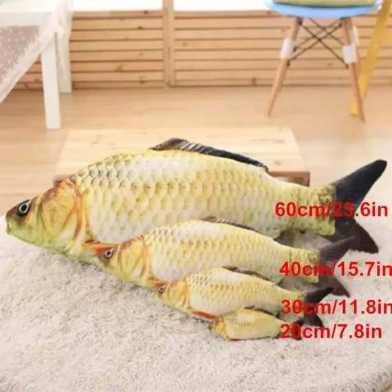 3D Carp Plush Pillow Cute Catnip Toy Gift 4 | PricZone