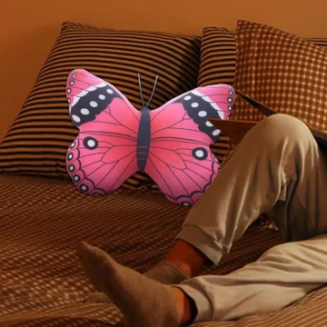 Colorful Butterfly Plush Sofa Pillow 2