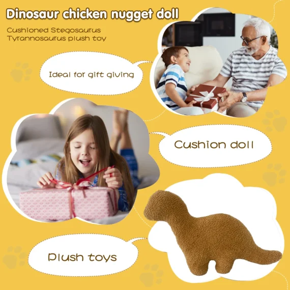 Dino Nugget Plush Pillow Kids Sofa Decor 4 | PricZone