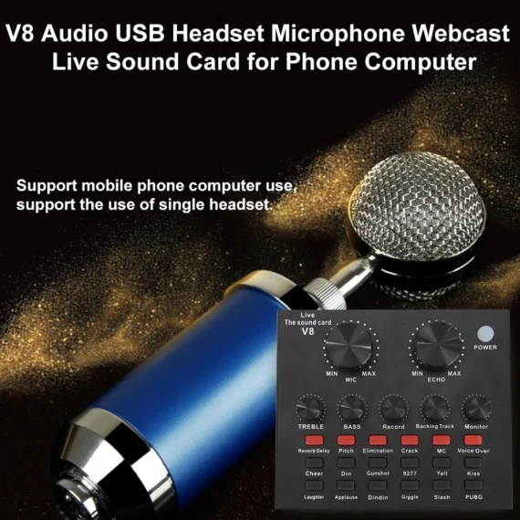 V8 USB 50 Sound Card for Headset Mic 3 | PricZone