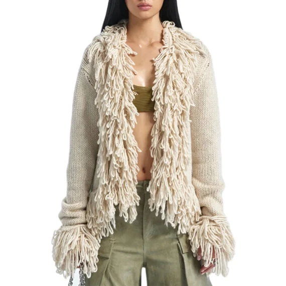 Spicy Girl Tassel Knit Cardigan Warm Chic | PricZone