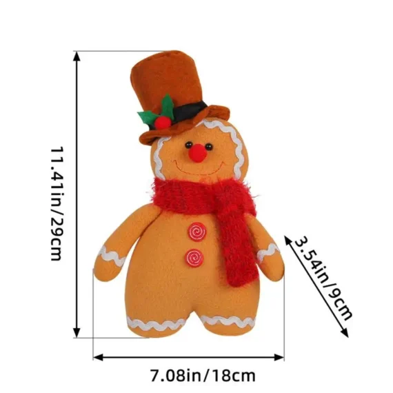 Christmas Gingerbread Plush Pillow Decor 6 | PricZone