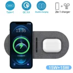 30W Dual Wireless Charger for Samsung iPhone 4 | PricZone